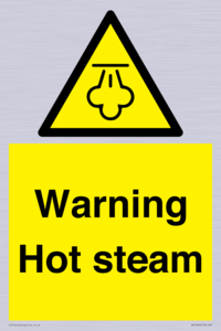 Warning Hot steam